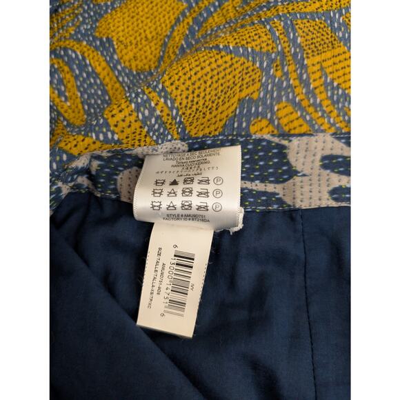 BCBGMAXAZRIA Ivy Cotton Silk Blocked Floral Print Tie Front Romper Size XS - Picture 9 of 13